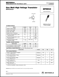 MPSW42 Datasheet