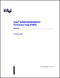 INTEL82802AB Datasheet