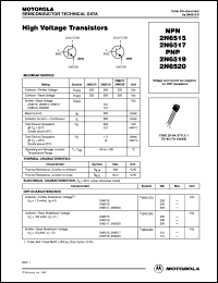 2N6519RLRA Datasheet