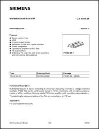 TDA6160-2X Datasheet