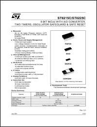 ST62P25CB1/XXX Datasheet