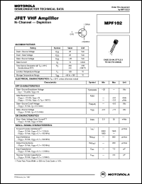 MPF102RLRA Datasheet