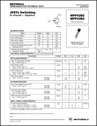 MPF4392 Datasheet