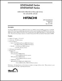 HM5165165LTT-5 Datasheet