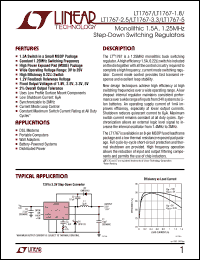 LT1767EMS8-2.5 Datasheet