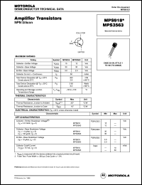 MPS918ZL1 Datasheet