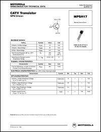 MPSH17RLRA Datasheet