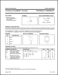 PHB23NQ15T Datasheet