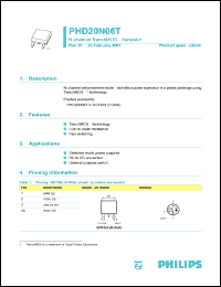 PHD20N06T Datasheet