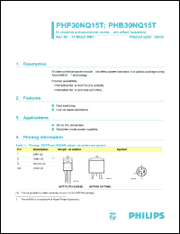 PHP30NQ15T Datasheet