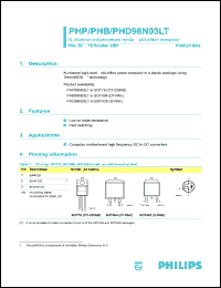 PHD98N03LT Datasheet