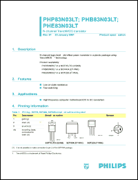 PHB83N03LT Datasheet