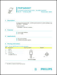 PHP54N06T Datasheet