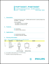 PHB73N06T Datasheet
