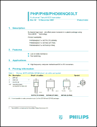 PHB66NQ03LT Datasheet