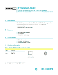 PSMN085-150K Datasheet