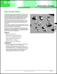 V18MLE1206WH Datasheet