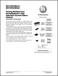 MC74HC4851ADW Datasheet