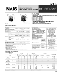 HC1HTM-DC12V Datasheet