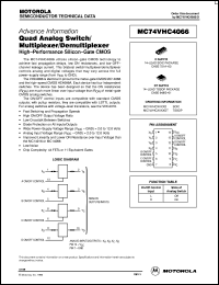 MC74VHC4066DR2 Datasheet