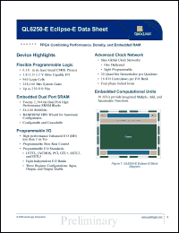 QL6250-E-7PS484I Datasheet