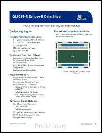 QL6325-E-7PS484C Datasheet