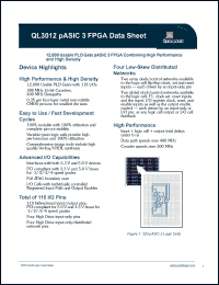 QL3012-1PL84I Datasheet
