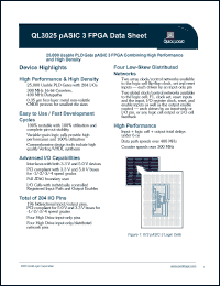 QL3025-2PF144I Datasheet