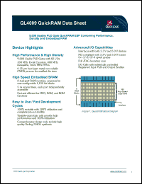 QL4009-1PF100C Datasheet