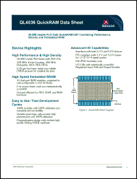QL4036-0PF144I Datasheet