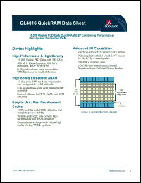 QL4016-3PF144C Datasheet