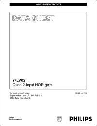 74LV02DB Datasheet