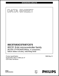 P83C575EBAA Datasheet