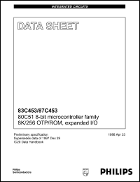P83C453EBAA Datasheet