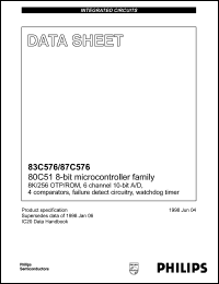 P87C576EFFFA Datasheet