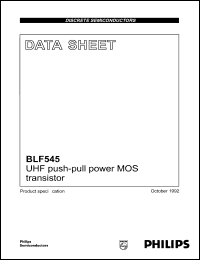 BLF545 Datasheet