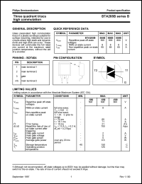 BTA208B-800B Datasheet