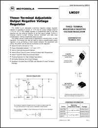 LM337D2TR4 Datasheet