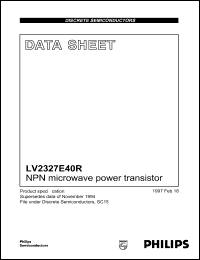 LV2327E40R Datasheet