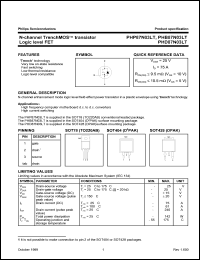 PHB8N50E Datasheet
