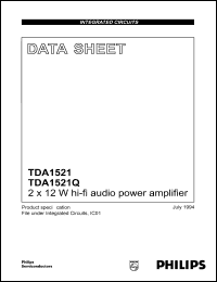 TDA1521A/N5 Datasheet