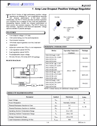 PJ1117CP-1.8V Datasheet