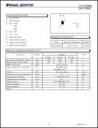 PJT10A60CZ Datasheet
