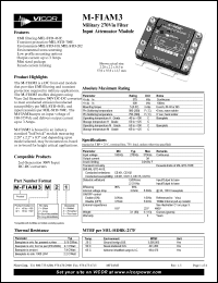 M-FIAM3MS2 Datasheet