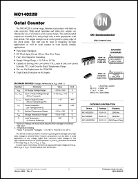 MC14022BDR2 Datasheet