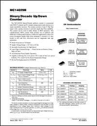 MC14029BDR2 Datasheet