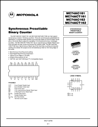 MC74ACT163MEL Datasheet