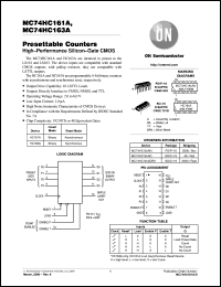 MC74HC161ADR2 Datasheet