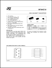 M74HC14RM13TR Datasheet