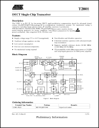 T2801-PLH Datasheet